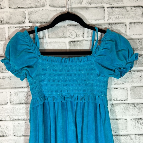 Cynthia Mehta terry cloth dress with pockets. Size Small - Picture 4 of 5